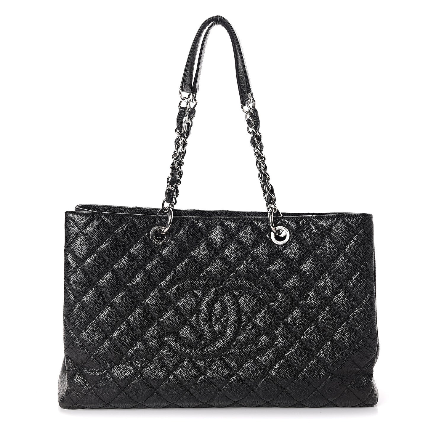 Caviar Quilted XL Grand Shopping Tote GST Black