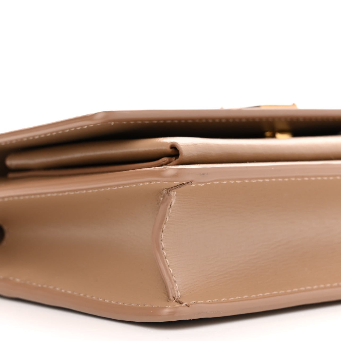Calfskin Monogram Sunset Chain Wallet Nude Powder