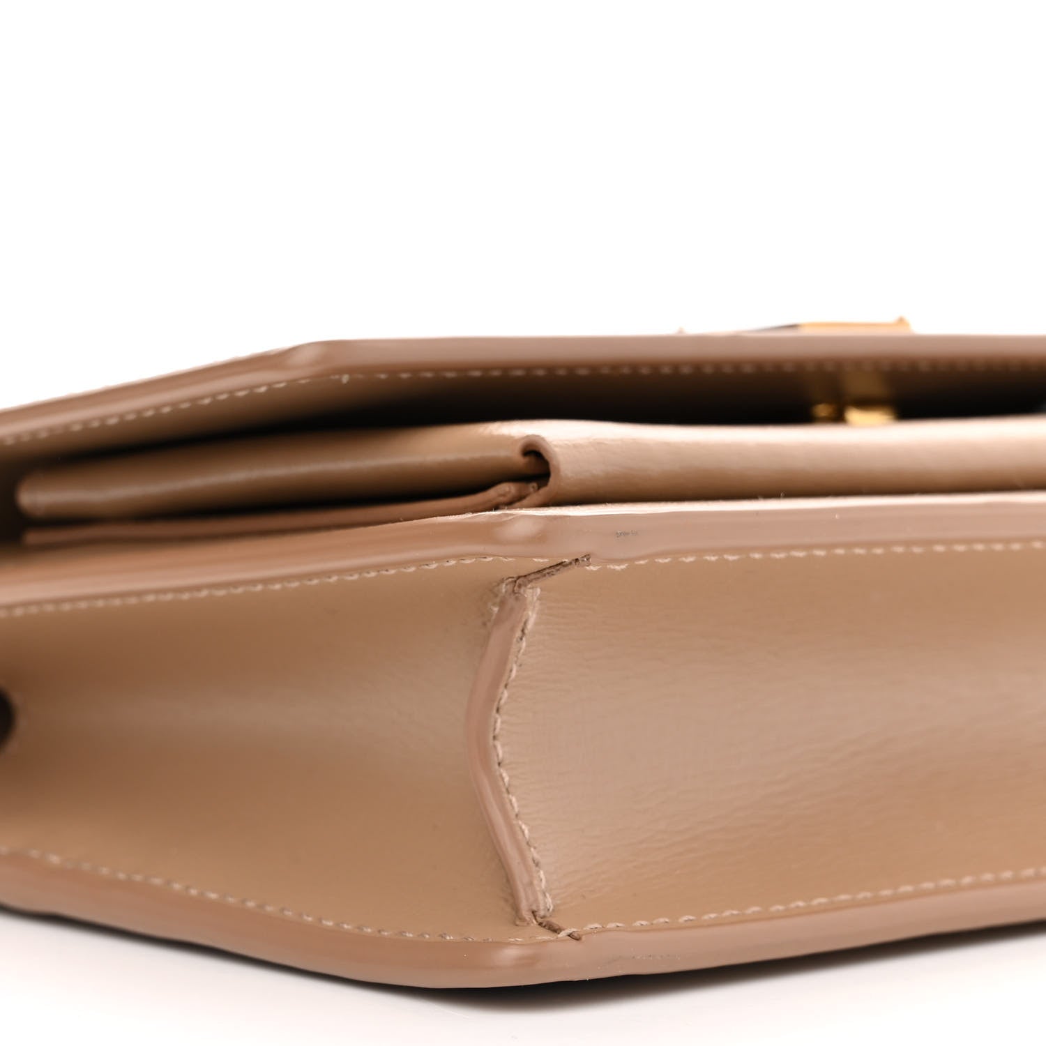 Saint Laurent Calfskin Monogram Sunset Chain Wallet Nude Powder 9 of 10