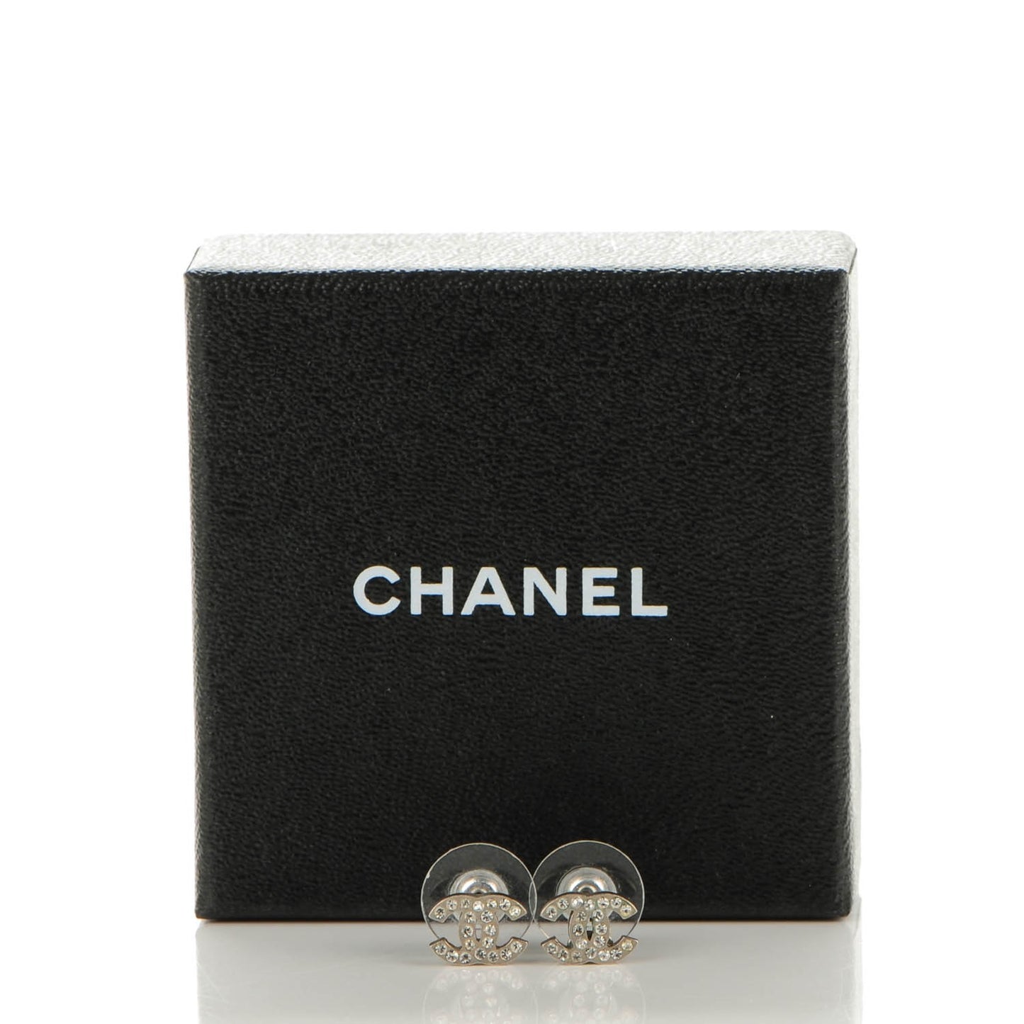 Crystal Timeless CC Earrings Silver