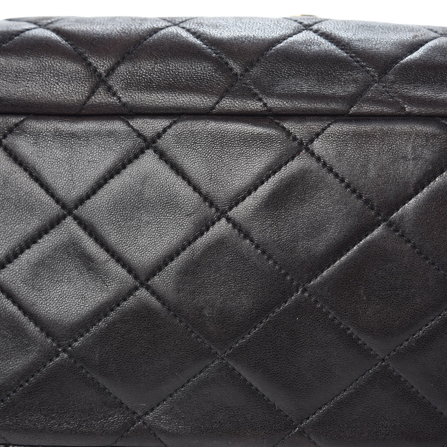 Chanel Lambskin Quilted XL Jumbo Single Flap Black 16 of 17