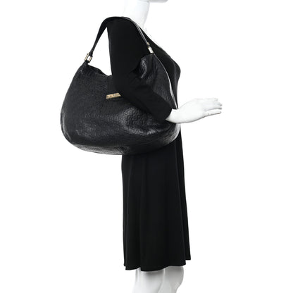 Gucci Guccissima Large New Ladies Web Hobo Black 2 of 14