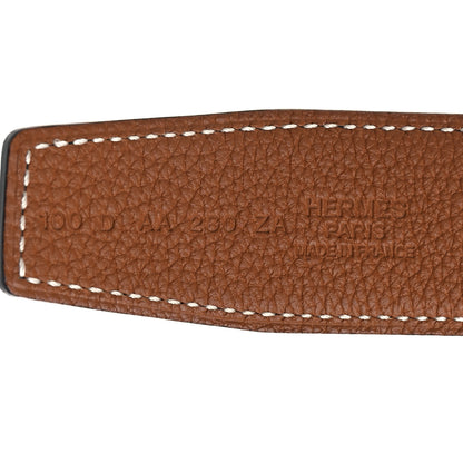 Hermes Box Togo 32mm H Belt 100 40 Black Gold 5 of 6