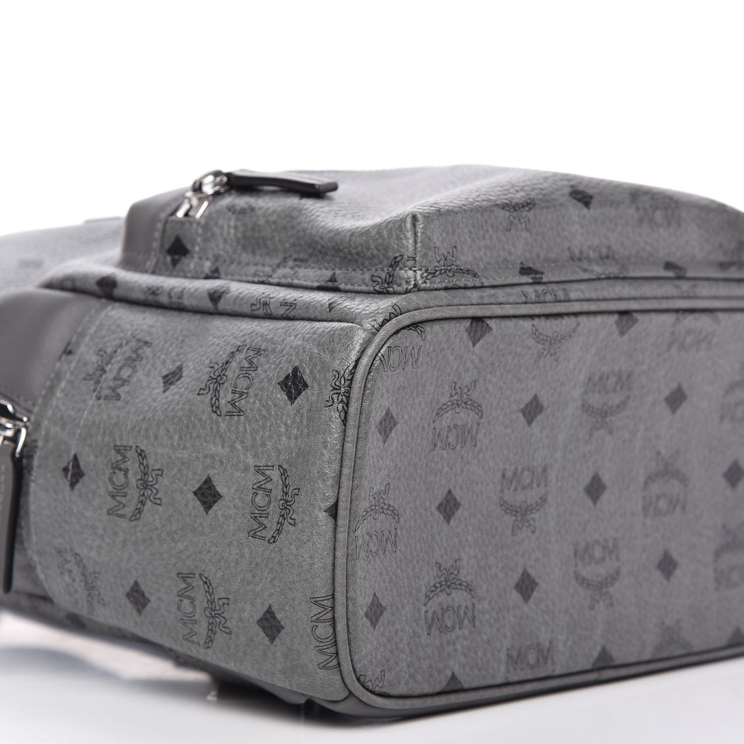 MCM Visetos Small Stark Backpack Phantom Grey 6 of 9