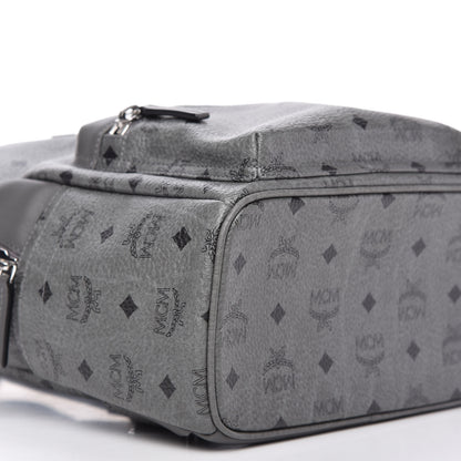 MCM Visetos Small Stark Backpack Phantom Grey 6 of 9