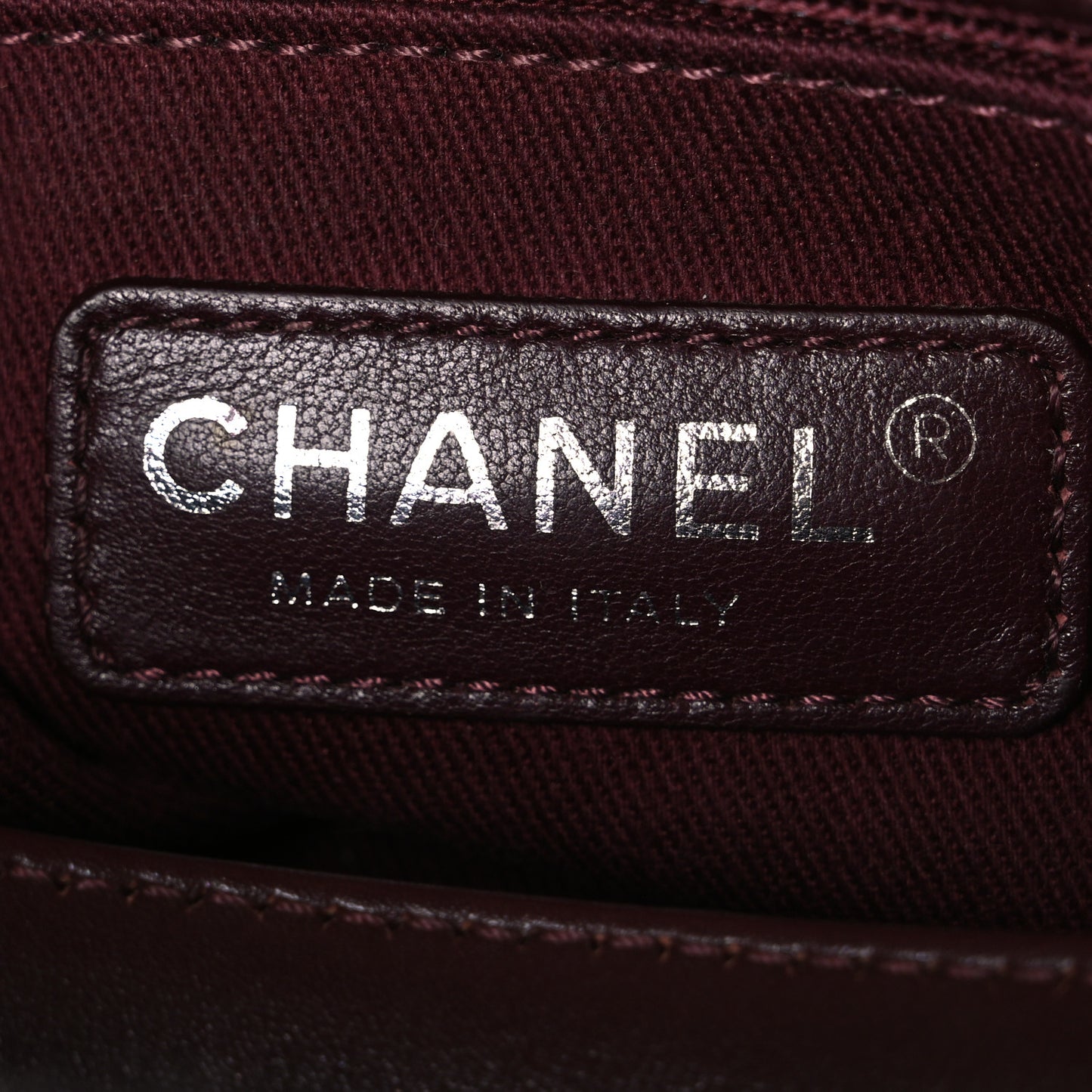 Aged Calfskin Quilted Tweed Portobello Tote Burgundy