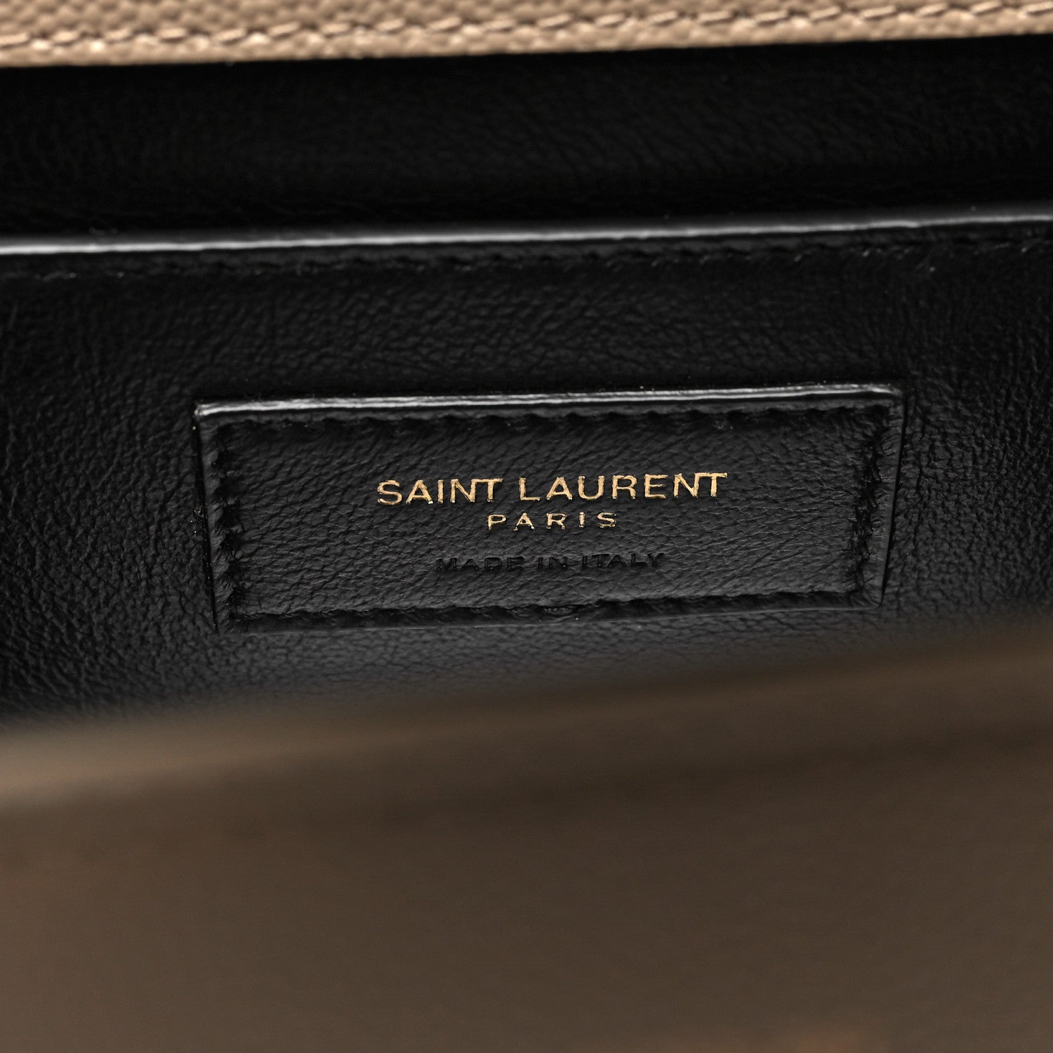 Saint Laurent Grain de Poudre Medium Classic Monogram Cassandra Top Handle Dark Beige 6 of 11