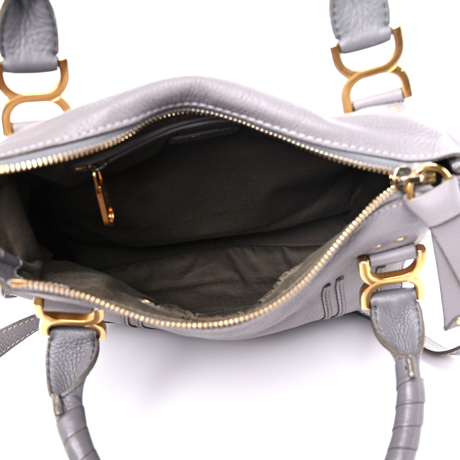 Chloe Calfskin Medium Marcie Satchel Cashmere Grey 5 of 13