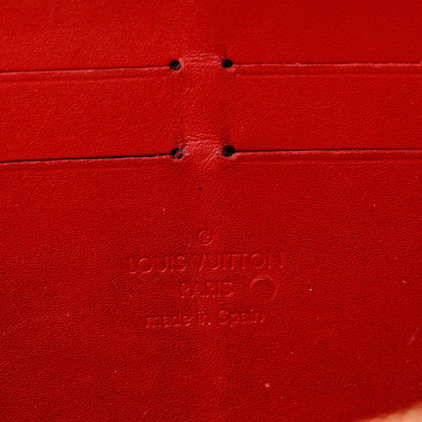 Patent Sweet Monogram Zippy Wallet Pomme D'Amour