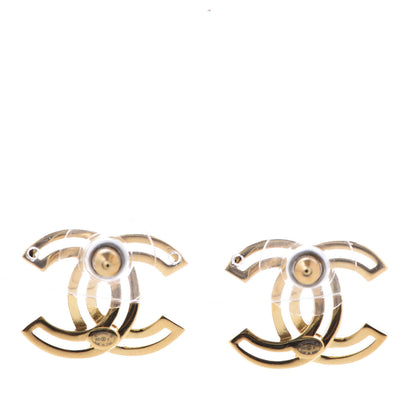 Chanel Metal Obazine CC Earrings Gold 3 of 6