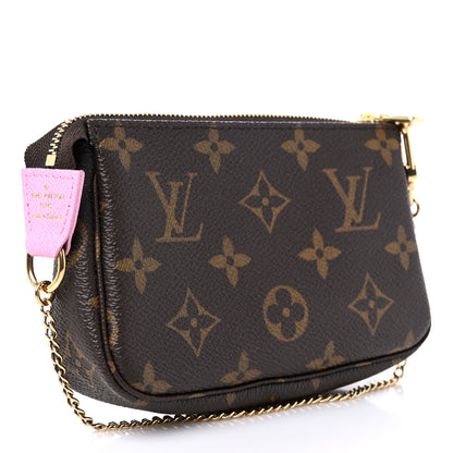 Louis Vuitton Monogram 2022 Christmas Animation Paris Mini Pochette Accessories Pink 3 of 10