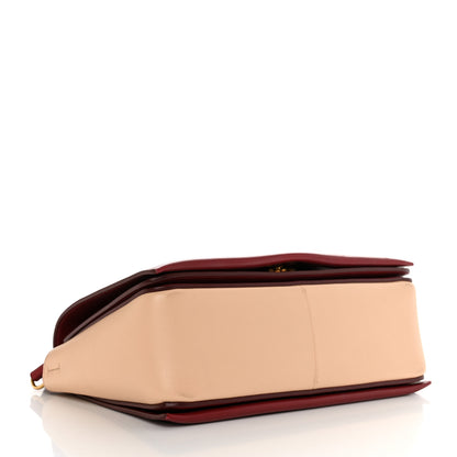 Celine Shiny Smooth Calfskin Medium Frame Shoulder Bag Ruby Nude 4 of 11