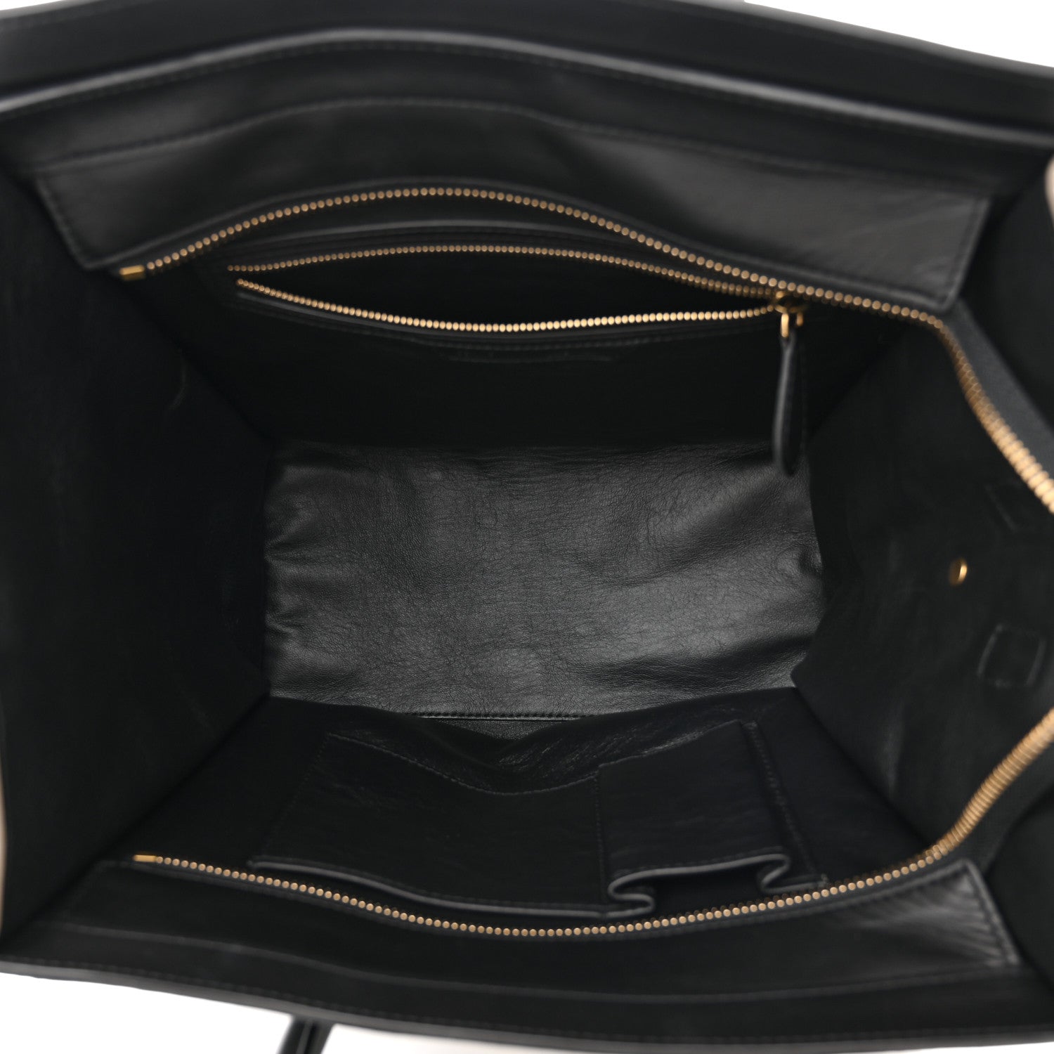 Celine Satin Calfskin Suede Micro Tri-Color Luggage Almond 5 of 13