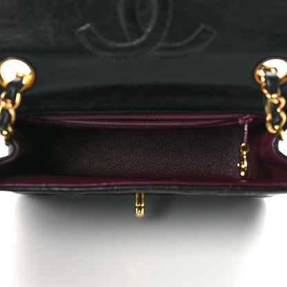 Chanel Lambskin Quilted Mini Square Flap Bag Black 5 of 10