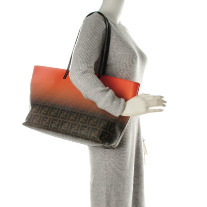 Fendi Zucca Spalmati Ombre Medium Roll Tote Tobacco Papavero 2 of 7