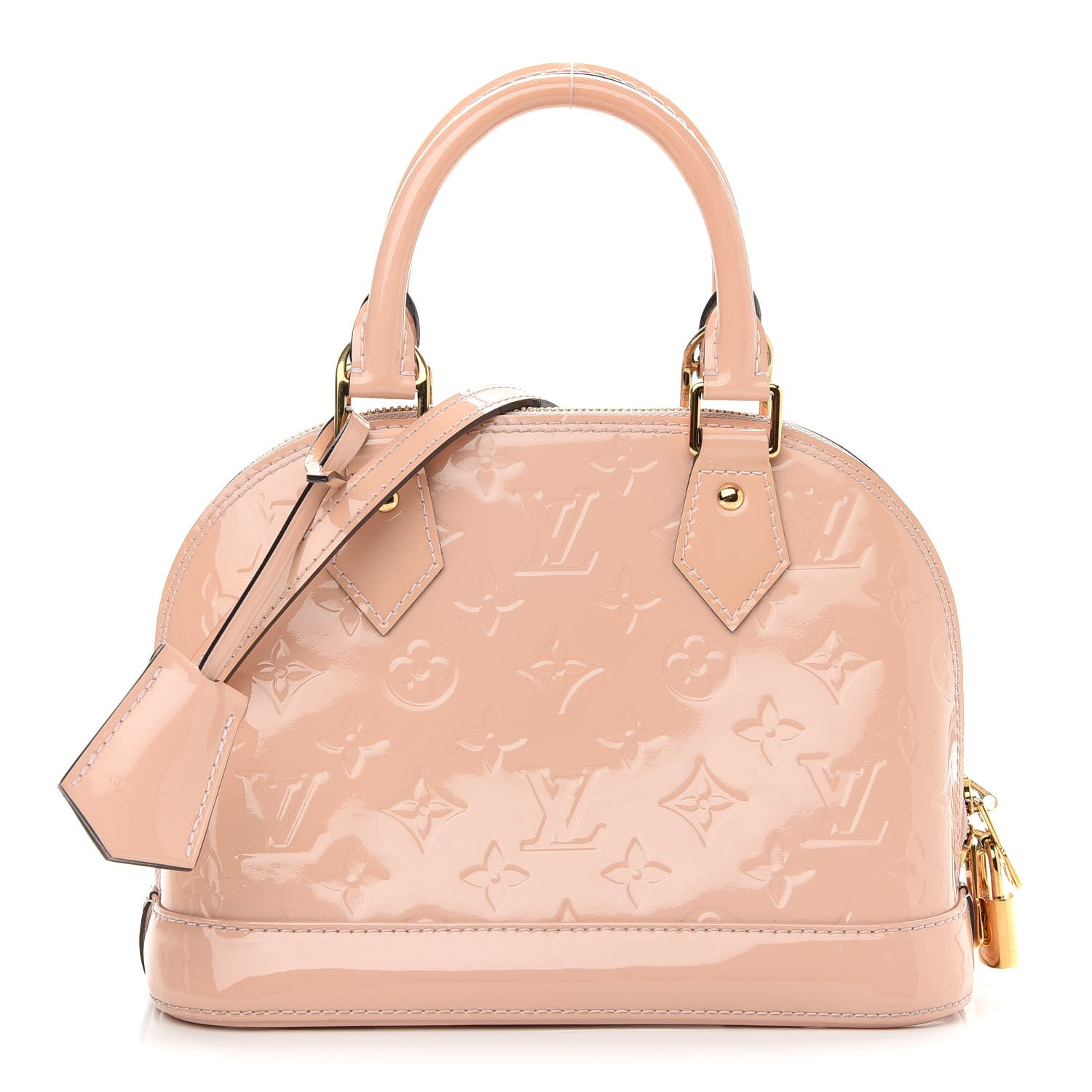 Louis Vuitton Vernis Alma BB Rose Ballerine 1 of 7