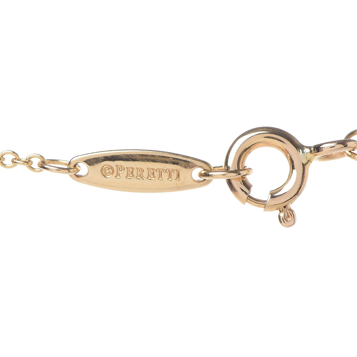 Tiffany 18K Yellow Gold Diamond .14ct Elsa Peretti Diamonds by the Yard Pendant Necklace 6 of 7