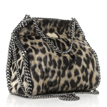 Stella McCartney Faux Calf Hair Leopard Print Small Falabella Tote Brown 3 of 10