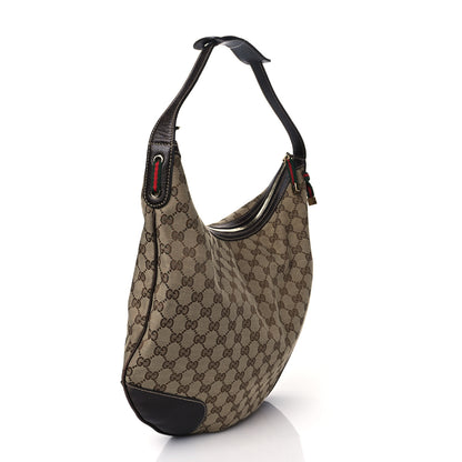 Gucci Monogram Large Princy Hobo Dark Brown 2 of 10