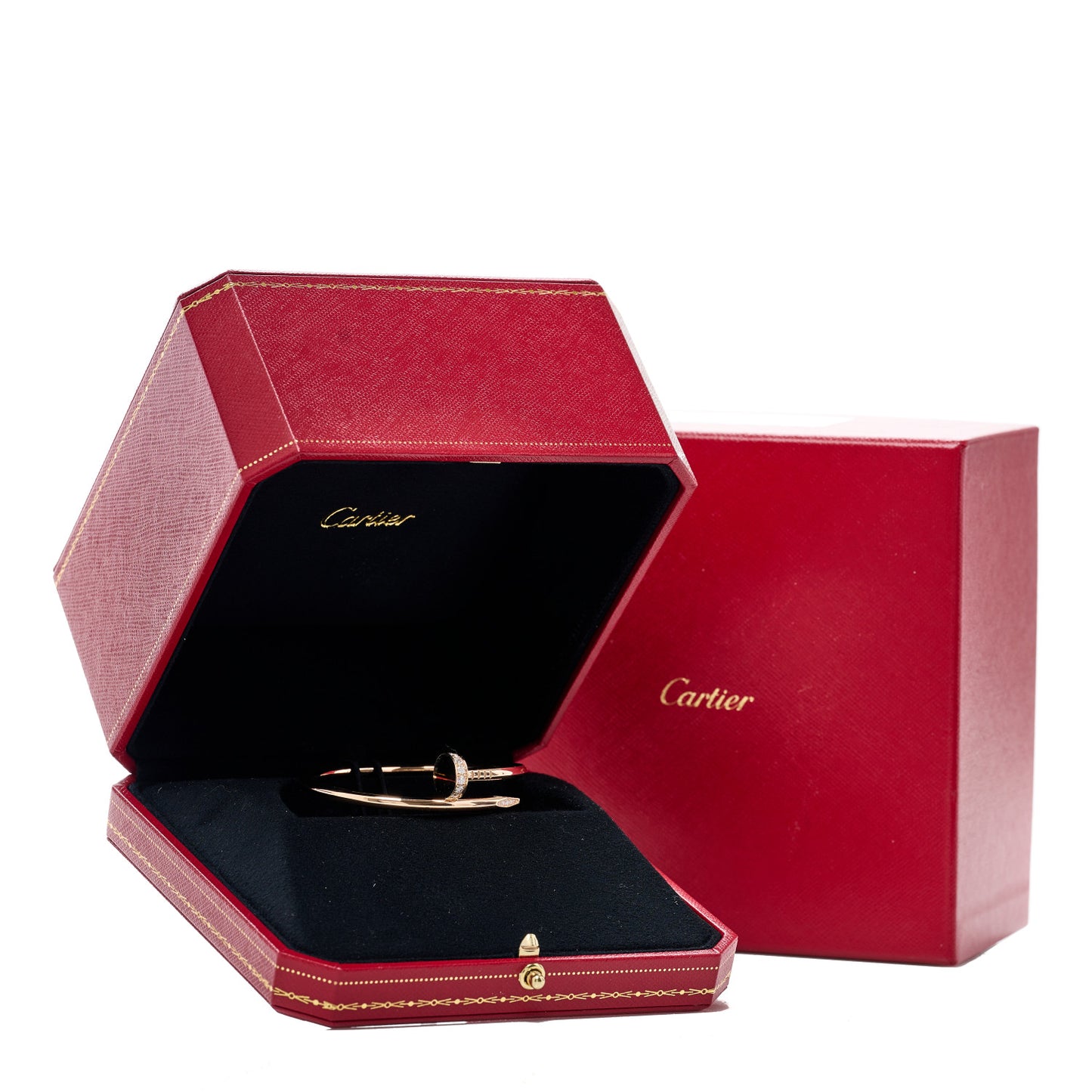 18K Pink Gold Diamond Juste Un Clou Bracelet 15