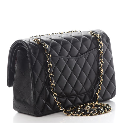 Chanel Lambskin Quilted Medium Double Flap Black 2 of 9