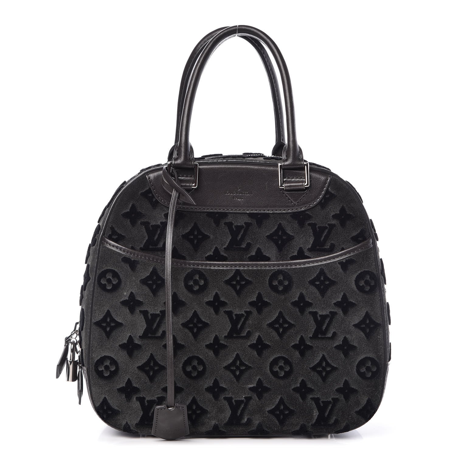 Louis Vuitton Monogram Suede Tuffetage Deauville Cube Gris 1 of 11