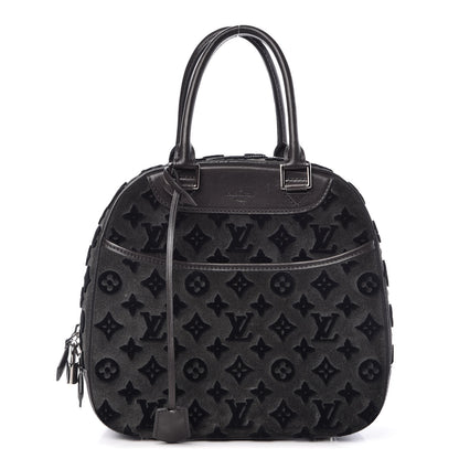 Louis Vuitton Monogram Suede Tuffetage Deauville Cube Gris 1 of 11