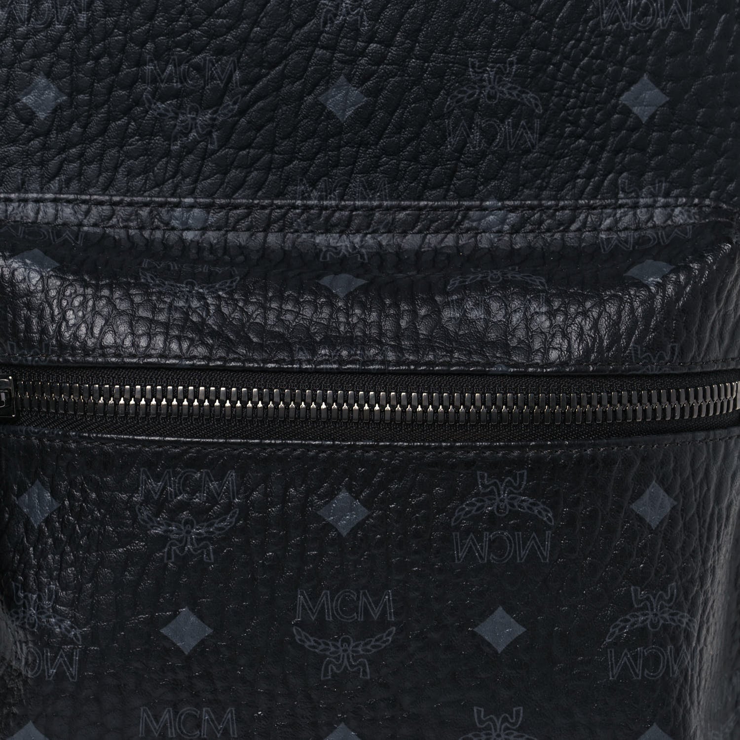 MCM Visetos Small Side Stud Stark Backpack Black 7 of 12
