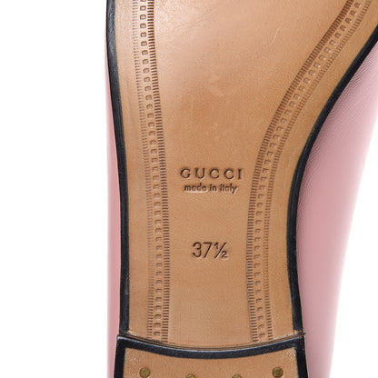 Gucci Lambskin Womens Brixton Horsebit Loafers 37.5 Perfect Pink 6 of 10