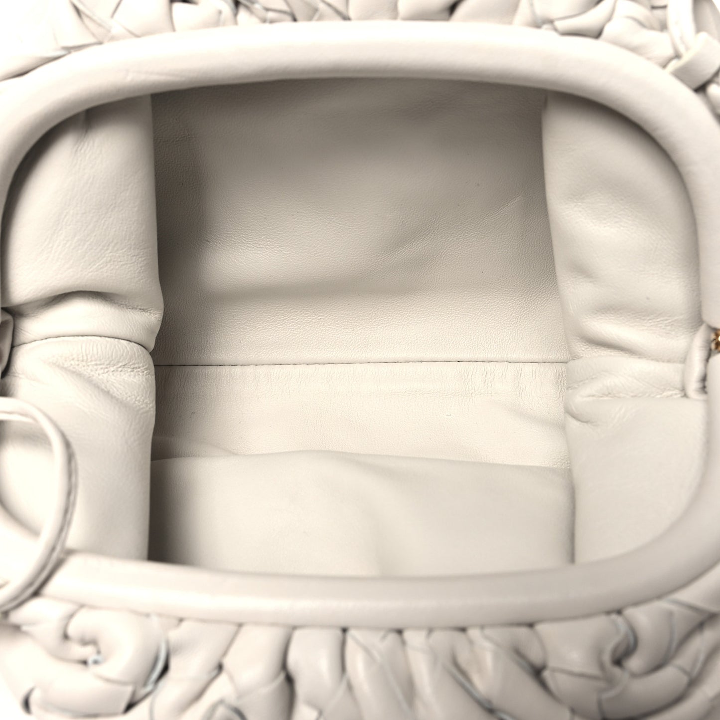 Nappa Intrecciato The Mini Pouch Chalk