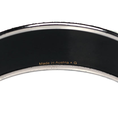 Hermes Enamel Printed Wide Birds Bracelet 65 5 of 5