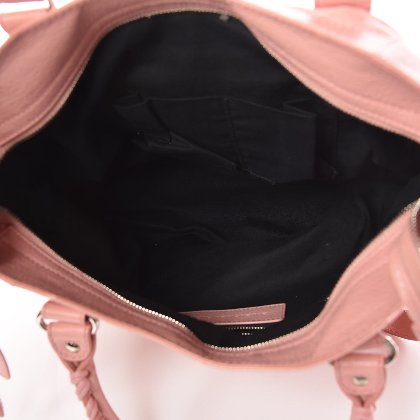 Agneau Giant 12 Silver Hardware Velo Rose Peche