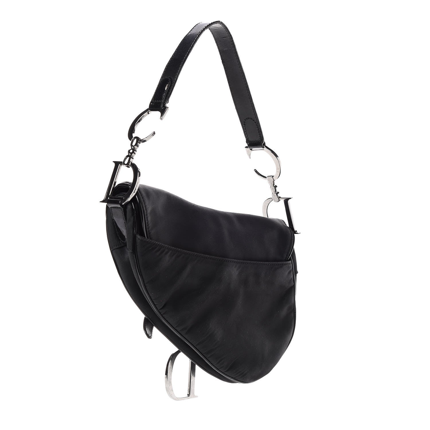 Christian Dior Nylon Saddle Bag Black 3 of 16