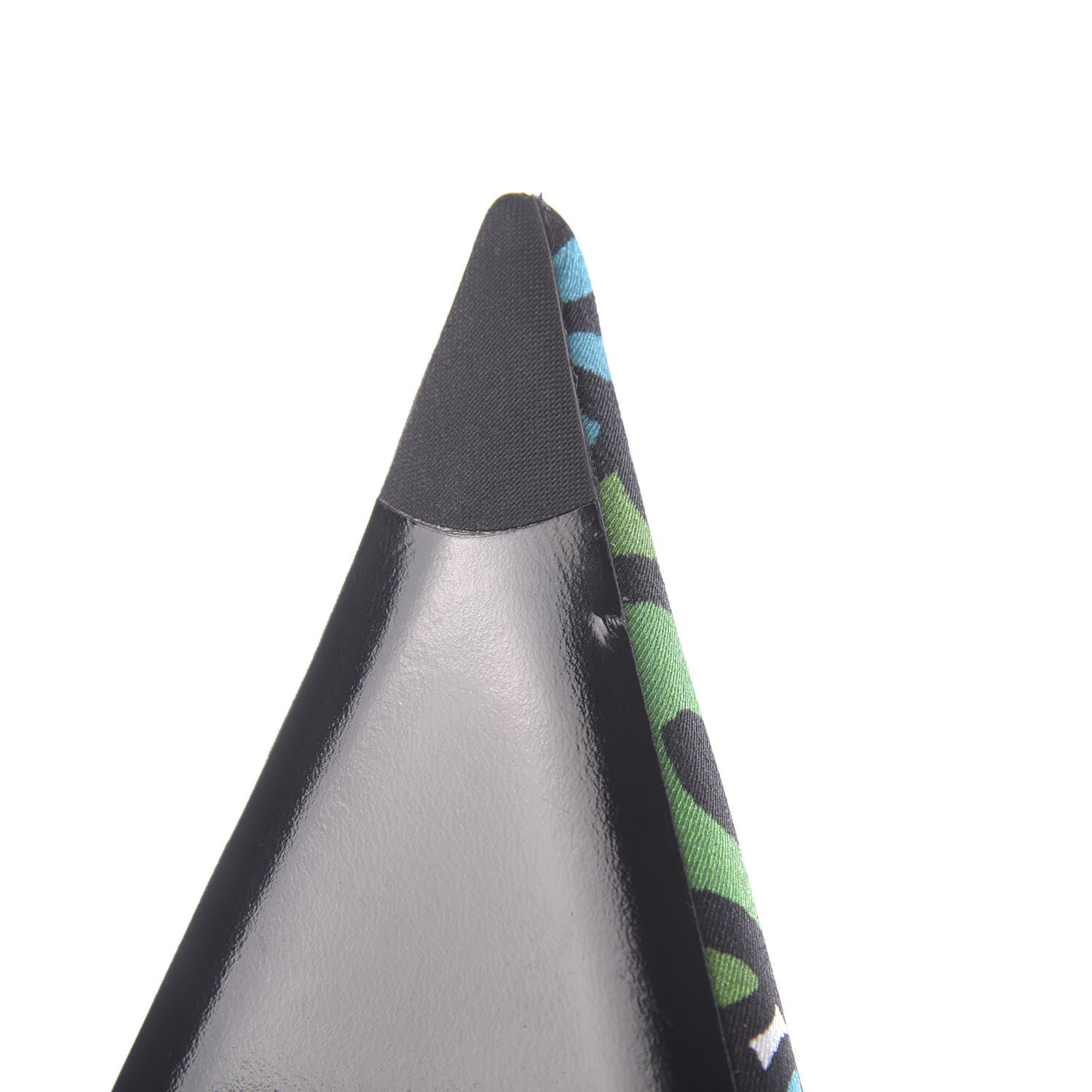 Balenciaga Jersey Crepe Wild Flowers Extreme Pointed Toe Knife Booties 40 Emerald Green White 8 of 11