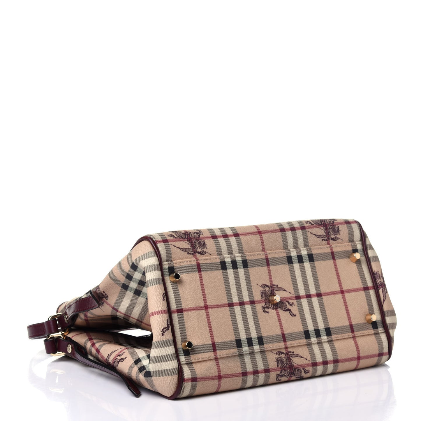Haymarket Check Small Canterbury Tote Burgundy