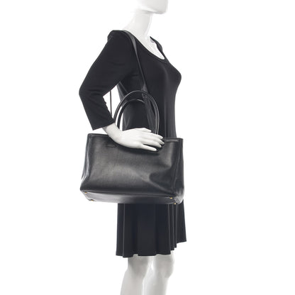 Chanel Calfskin Cerf Executive Shopper Tote Black 2 of 11