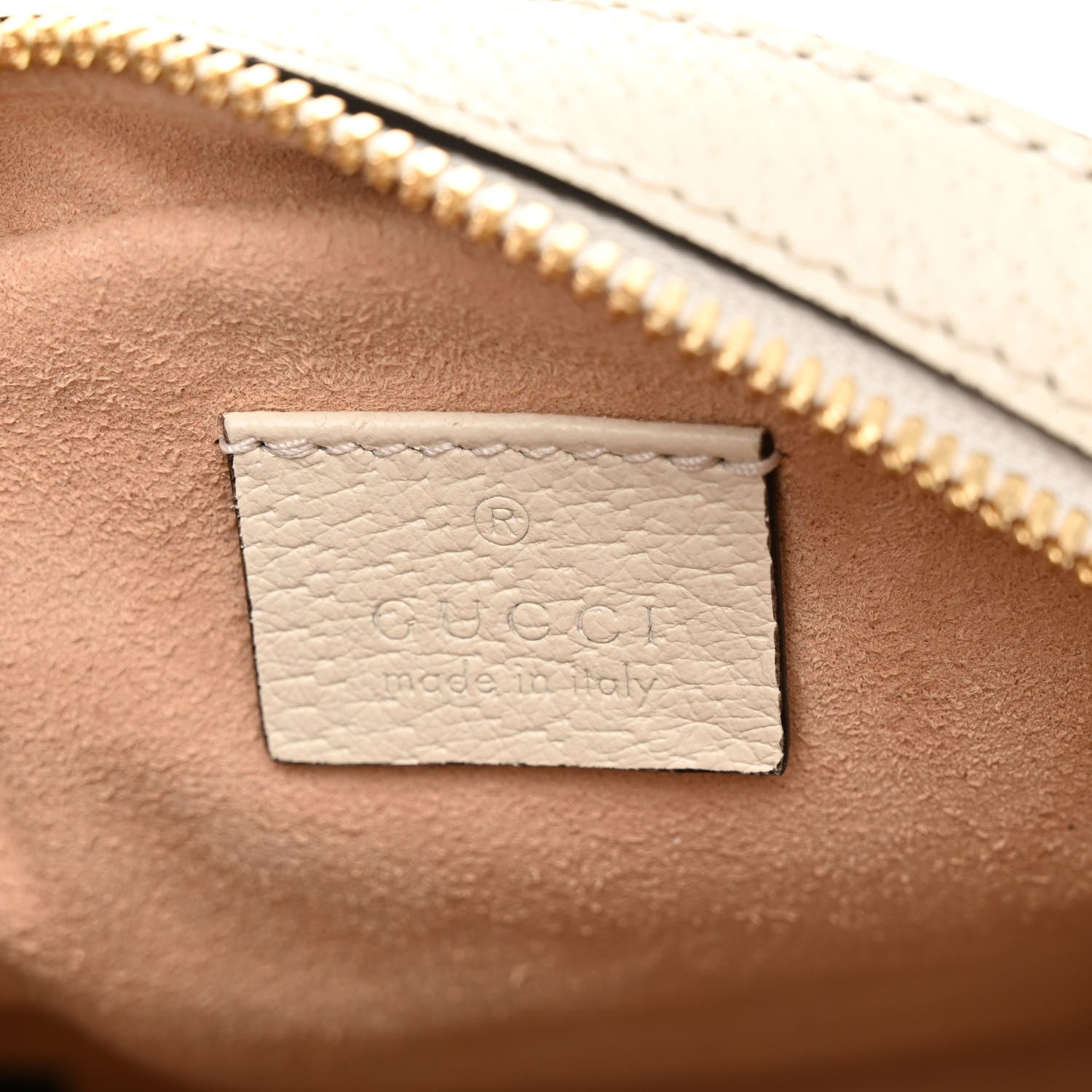 Gucci Textured Calfskin Web Mini Ophidia Round Shoulder Bag Mystic White 6 of 10