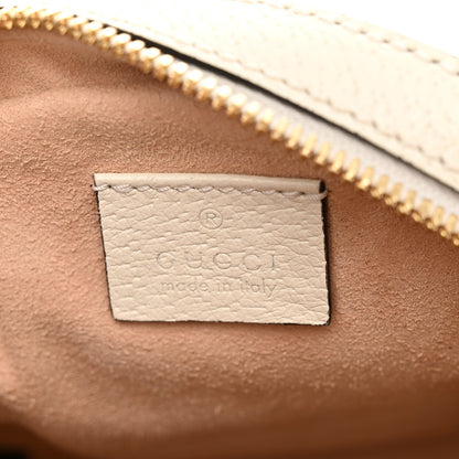 Gucci Textured Calfskin Web Mini Ophidia Round Shoulder Bag Mystic White 6 of 10