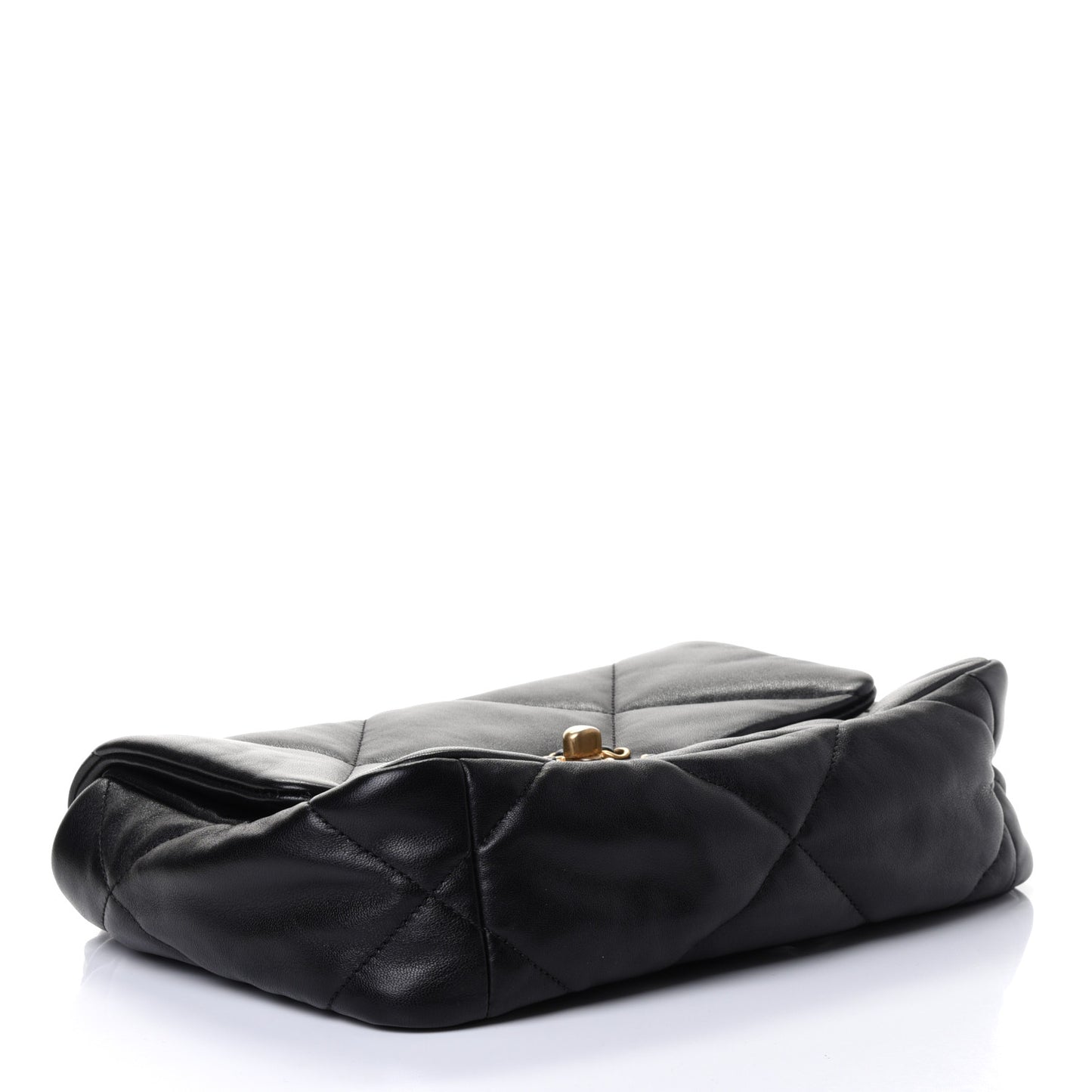 Lambskin Quilted Medium Chanel 19 Flap Black