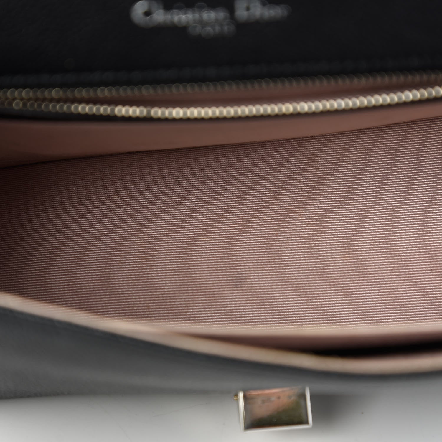 Christian Dior Grained Calfskin Medium Diorama Flap Bag Black 11 of 12