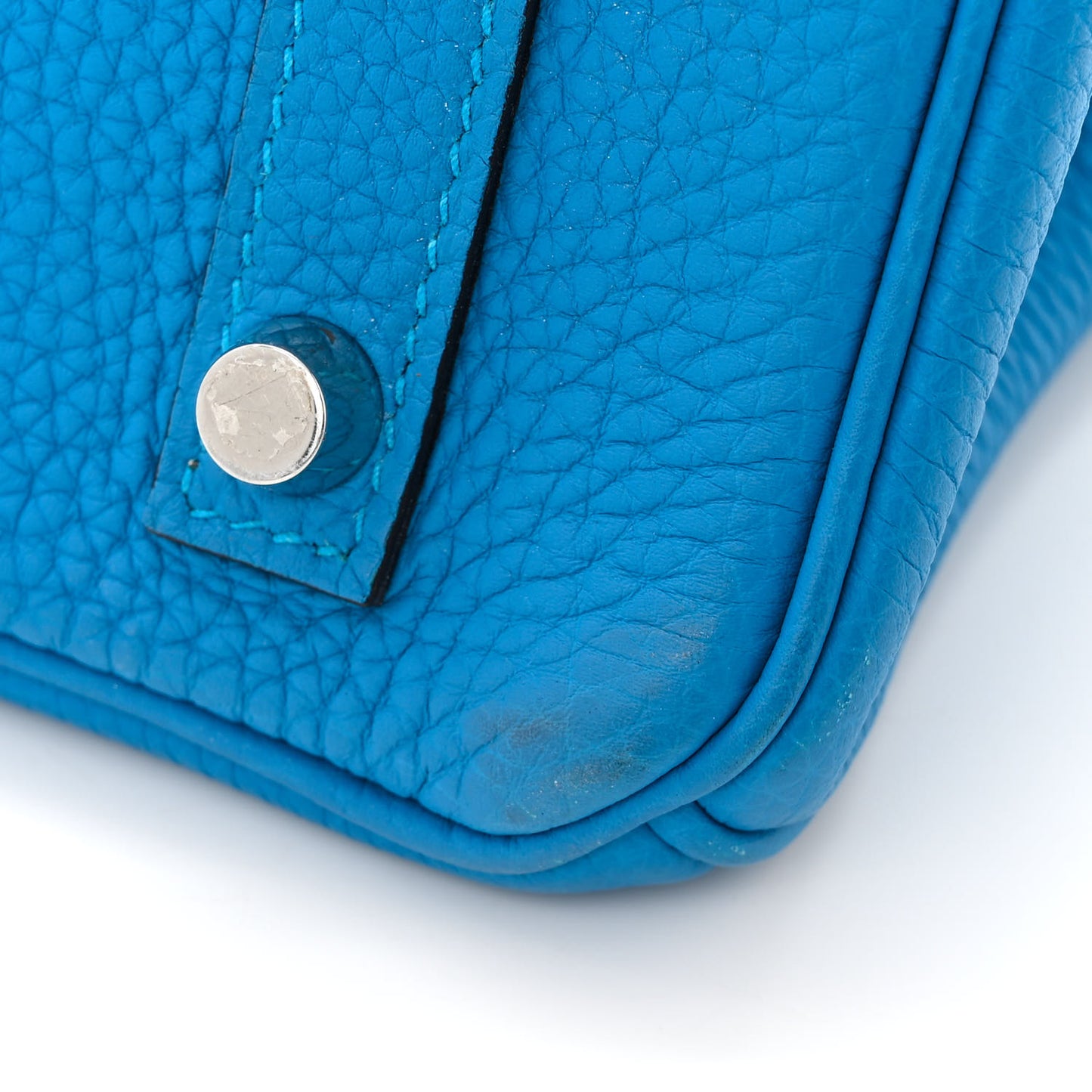 Togo Verso Birkin 30 Bleu Zanzibar Malachite