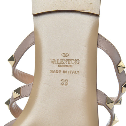 Valentino Garavani Nappa Rockstud Flat Cage Mules 39 Poudre 13 of 22
