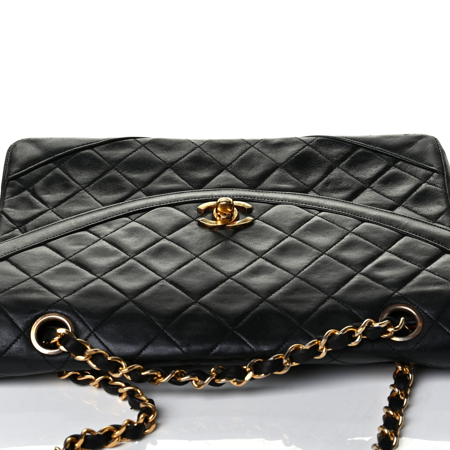 Chanel Lambskin Quilted Medium Single Flap Black 6 of 8