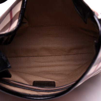 Burberry Nova Check Small Barton Hobo Black 5 of 11
