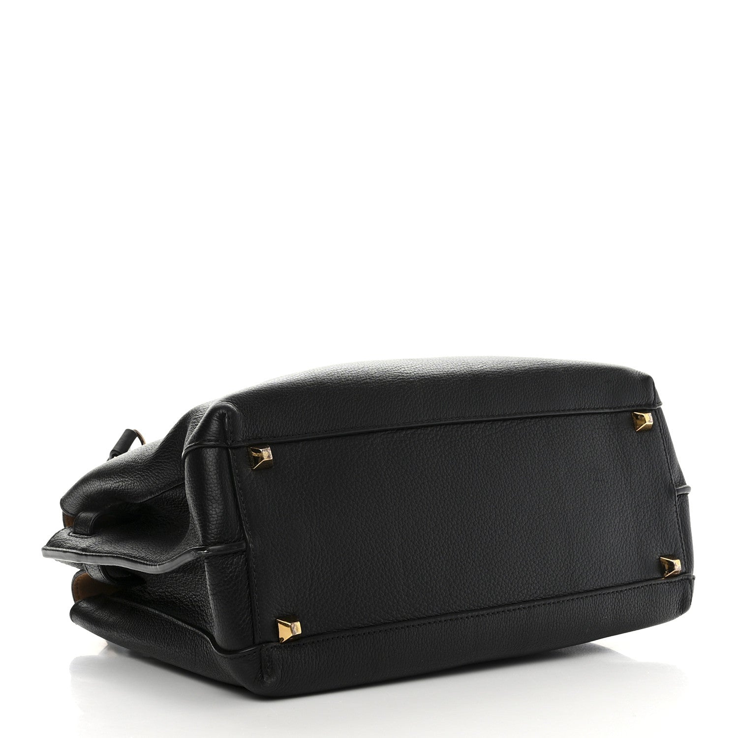 MCM Grained Calfskin Medium Milla Tote Black 4 of 11