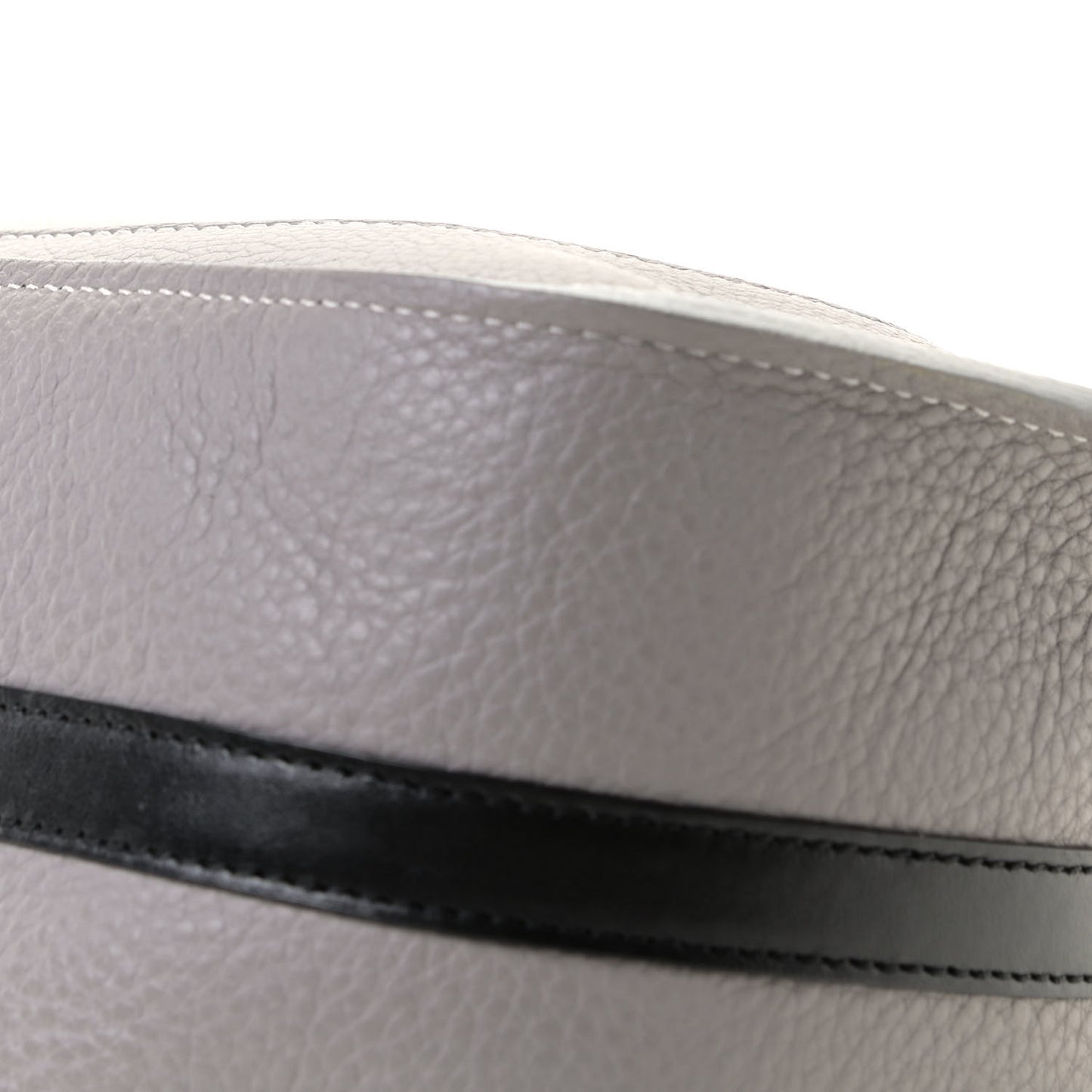 Grained Calfskin Small Hayley Hobo Cashmere Grey
