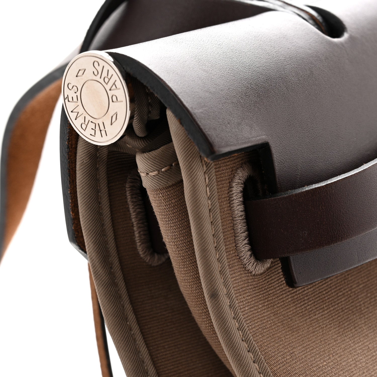 Hermes Vache Hunter Toile Herbag Zip 31 PM Etoupe Ebene 13 of 16