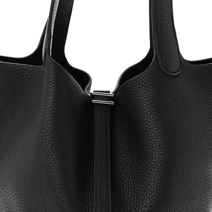 Hermes Taurillon Clemence Picotin Lock 22 MM Black 8 of 10