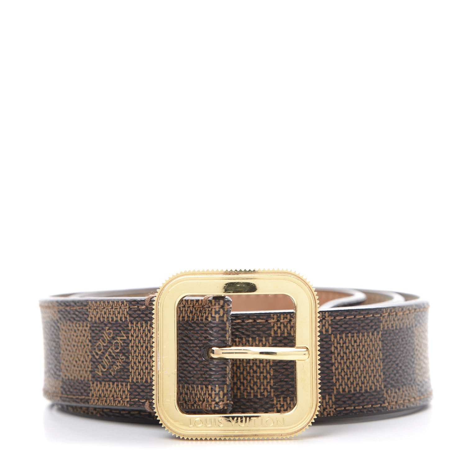 Louis Vuitton Damier Ebene Tresor Belt 80 32 1 of 9