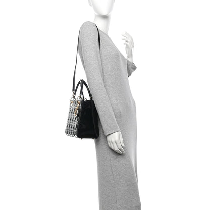 Christian Dior Patent Cannage Medium Lady Dior Black 2 of 10